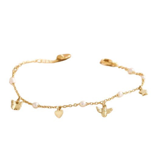 Amour Flutter Charm Bracelet