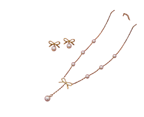 Pearl Bow Elegance Set