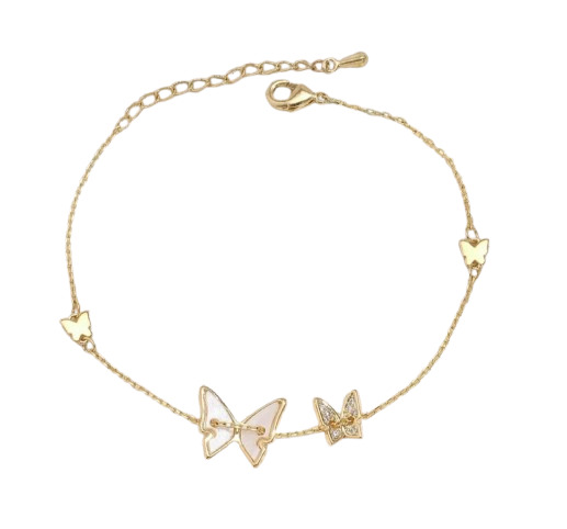 Amour Golden Flutter Butterfly Bracelet