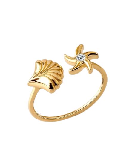 Amour Seaside Bloom Open Ring
