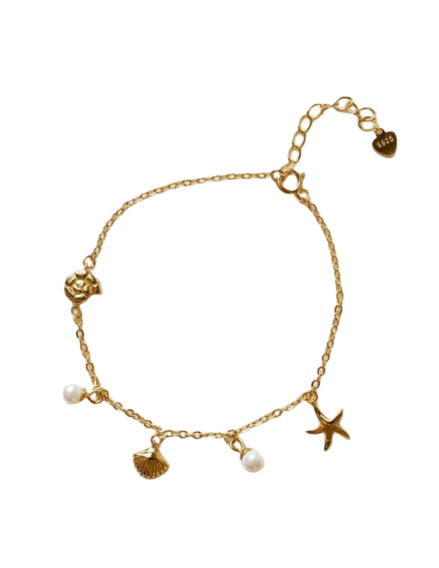 Coastal Charm Pearl Bracelet