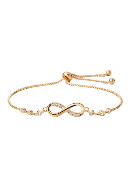 Crystal Infinity Adjustable Bracelet